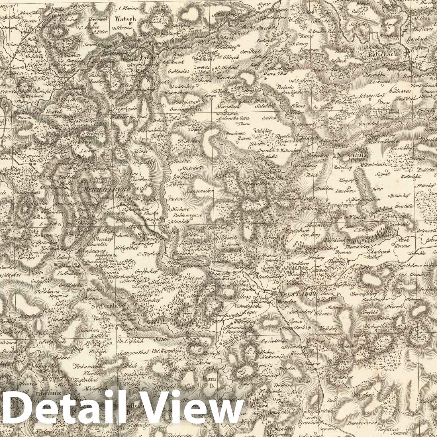Historic Map : Sect. 200. Theil von Krain = Partie de la Carniole, 1813, Vintage Wall Decor