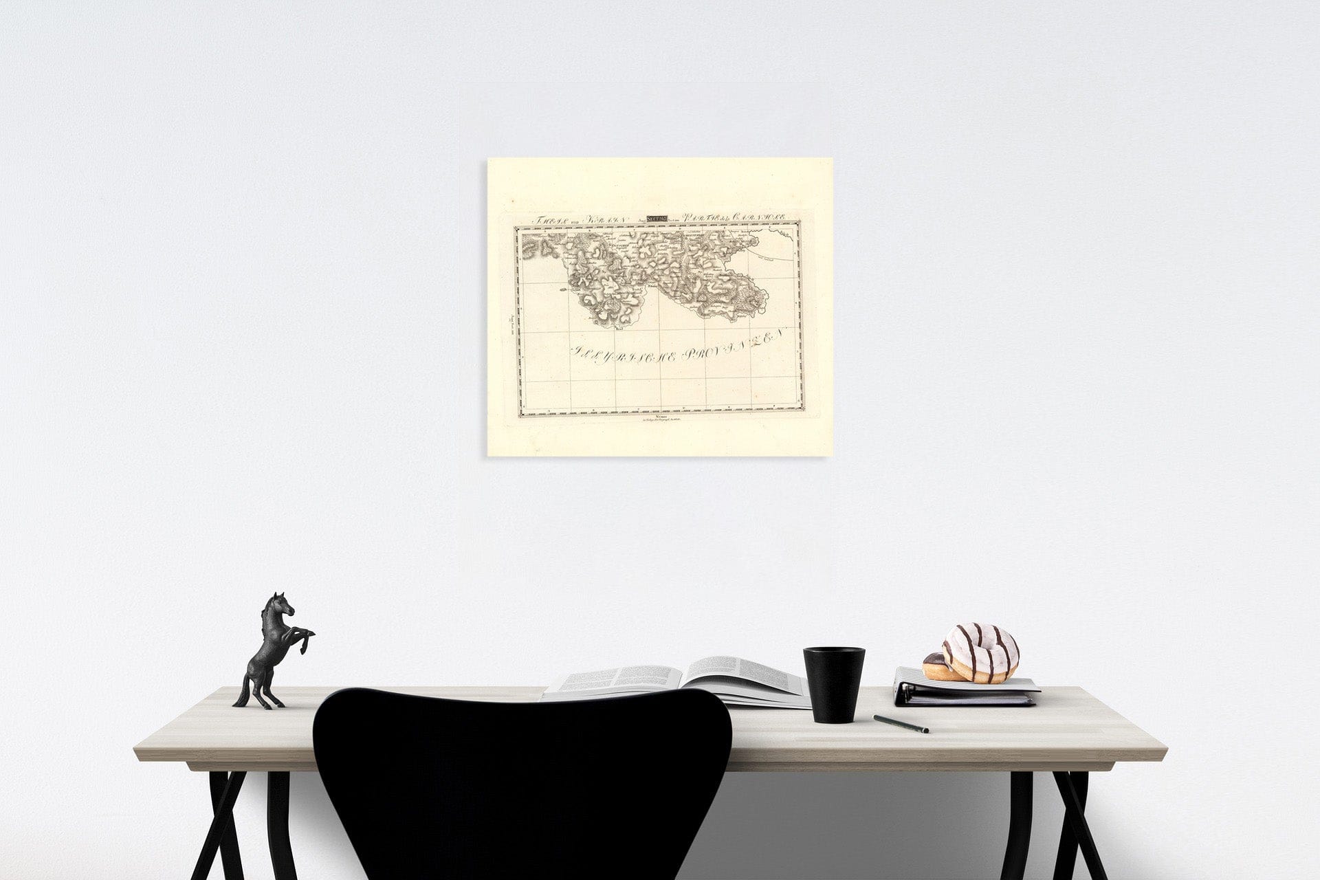 Historic Map : Sect. 203. Theil von Krain = Partie de la Carniole, 1813, Vintage Wall Decor