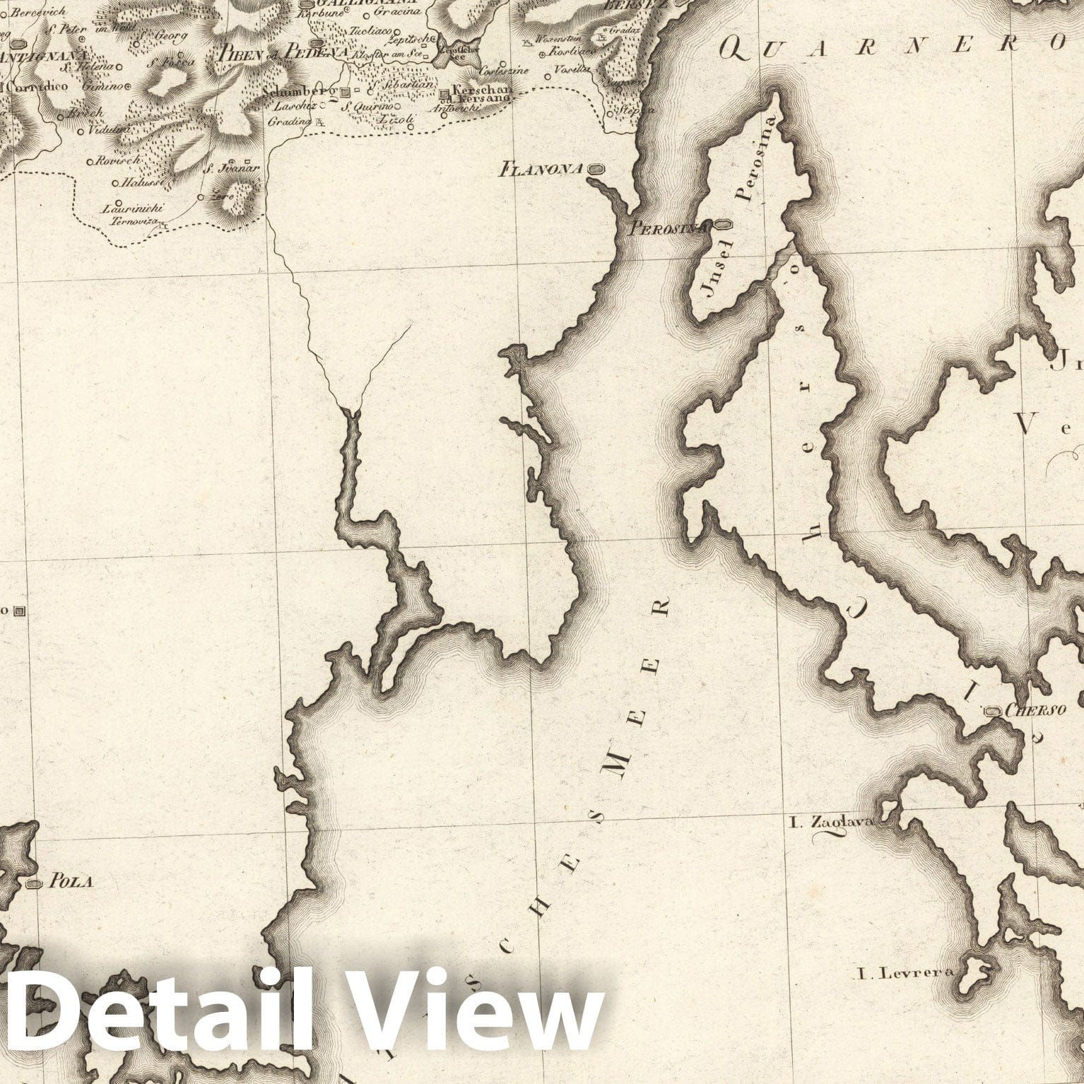 Historic Map : Sect. 204. Theil von Krain und Istrien = Partie de la Carniole et d'Istrie, 1813, Vintage Wall Decor