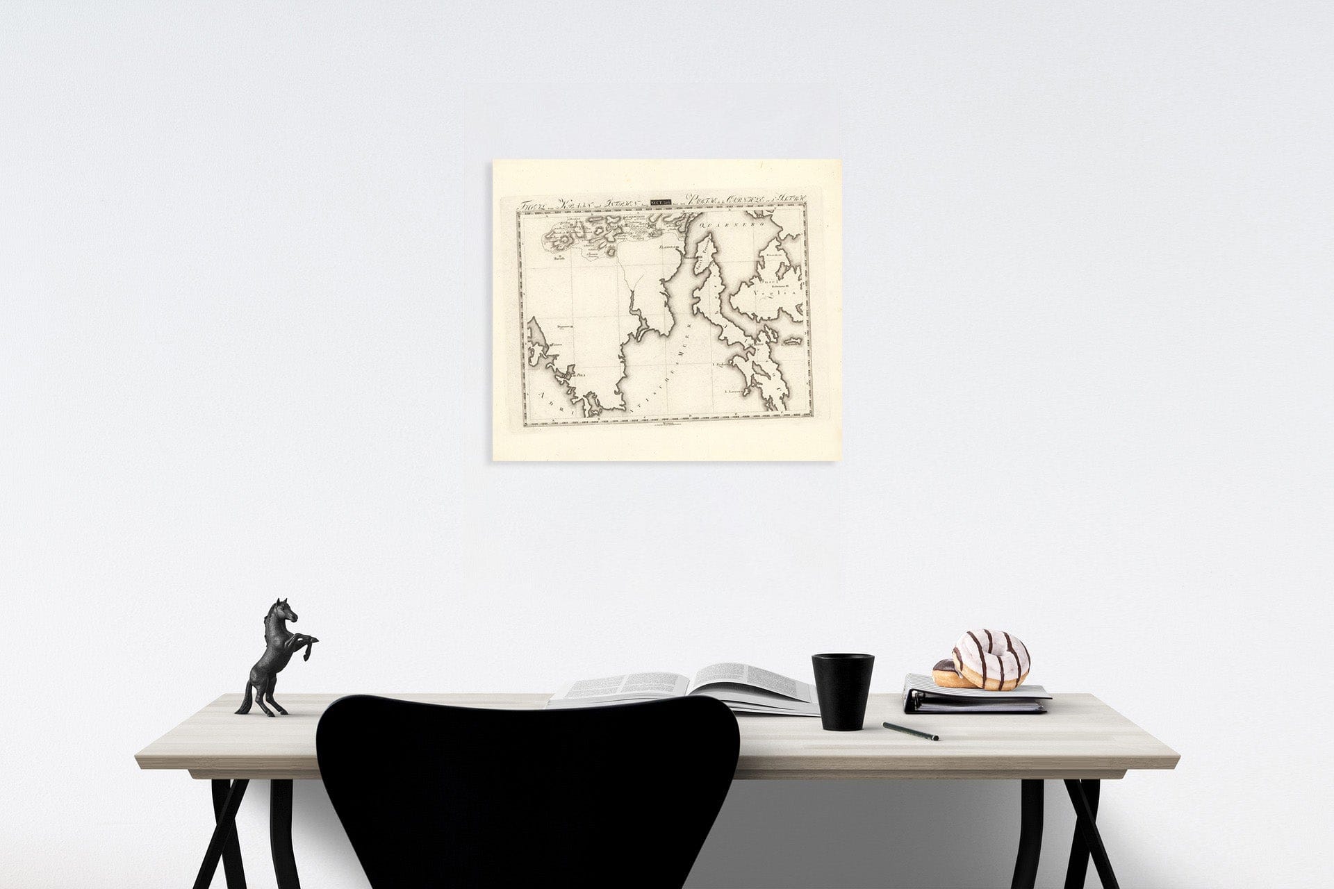 Historic Map : Sect. 204. Theil von Krain und Istrien = Partie de la Carniole et d'Istrie, 1813, Vintage Wall Decor