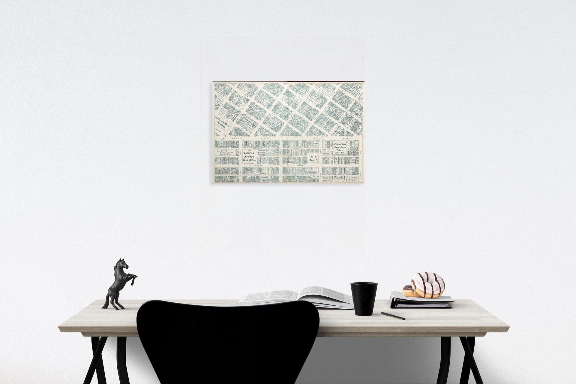 Historic Map : Business Section, City of San Francisco (California). Sheet two of two., 195two, Vintage Wall Decor