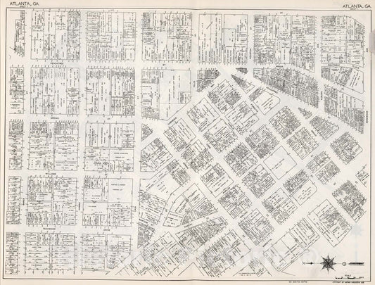 Historic Map : Atlanta (Georgia). (Sheet 1)., 1929, Vintage Wall Decor