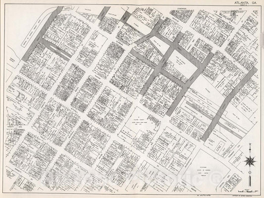 Historic Map : Atlanta (Georgia). (Sheet 2), 1929, Vintage Wall Decor