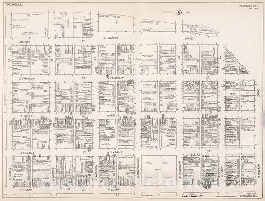 Historic Map : Chicago, (Illinois). Sheet No. 2., 1929, Vintage Wall Decor