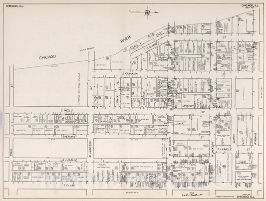 Historic Map : Chicago, (Illinois). Sheet No. 3., 1929, Vintage Wall Decor