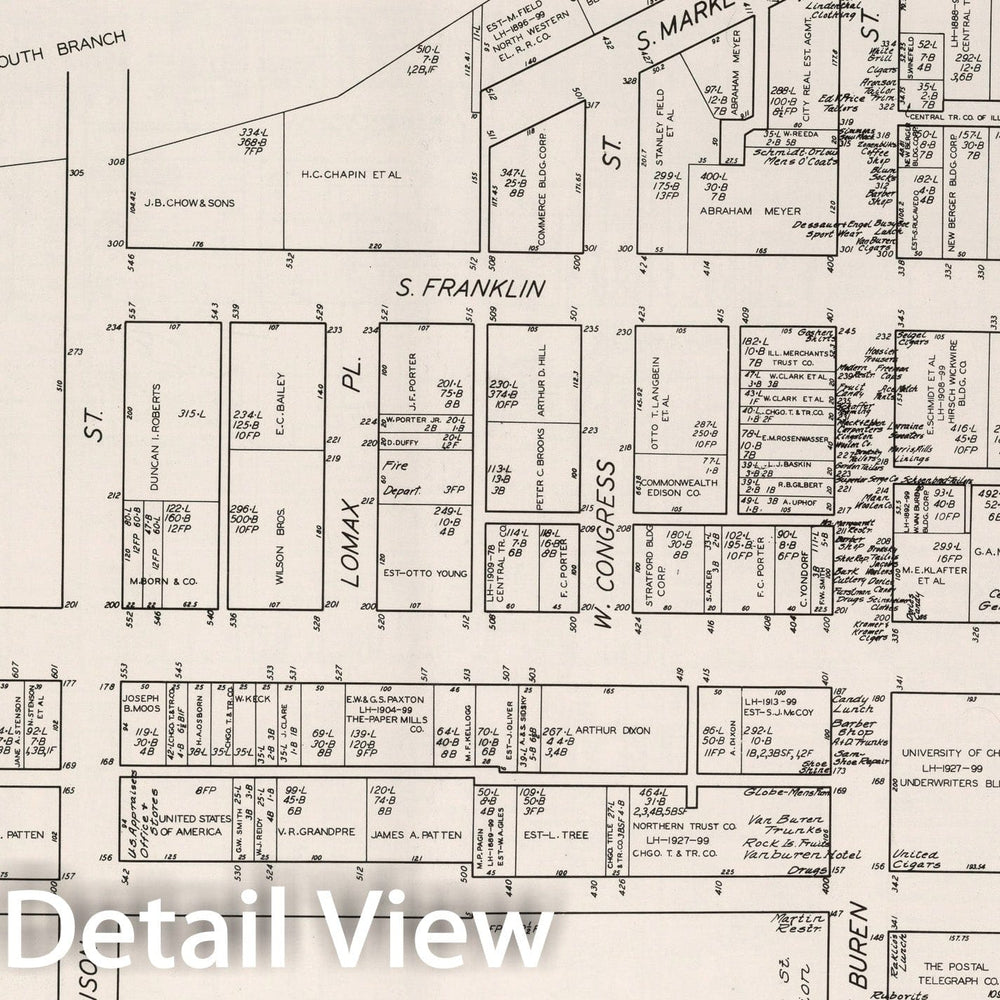 Historic Map : Chicago, (Illinois). Sheet No. 3., 1929, Vintage Wall Decor
