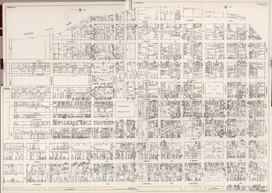 Historic Map : Chicago, (Illinois). Sheets one - 4., one929, Vintage Wall Decor