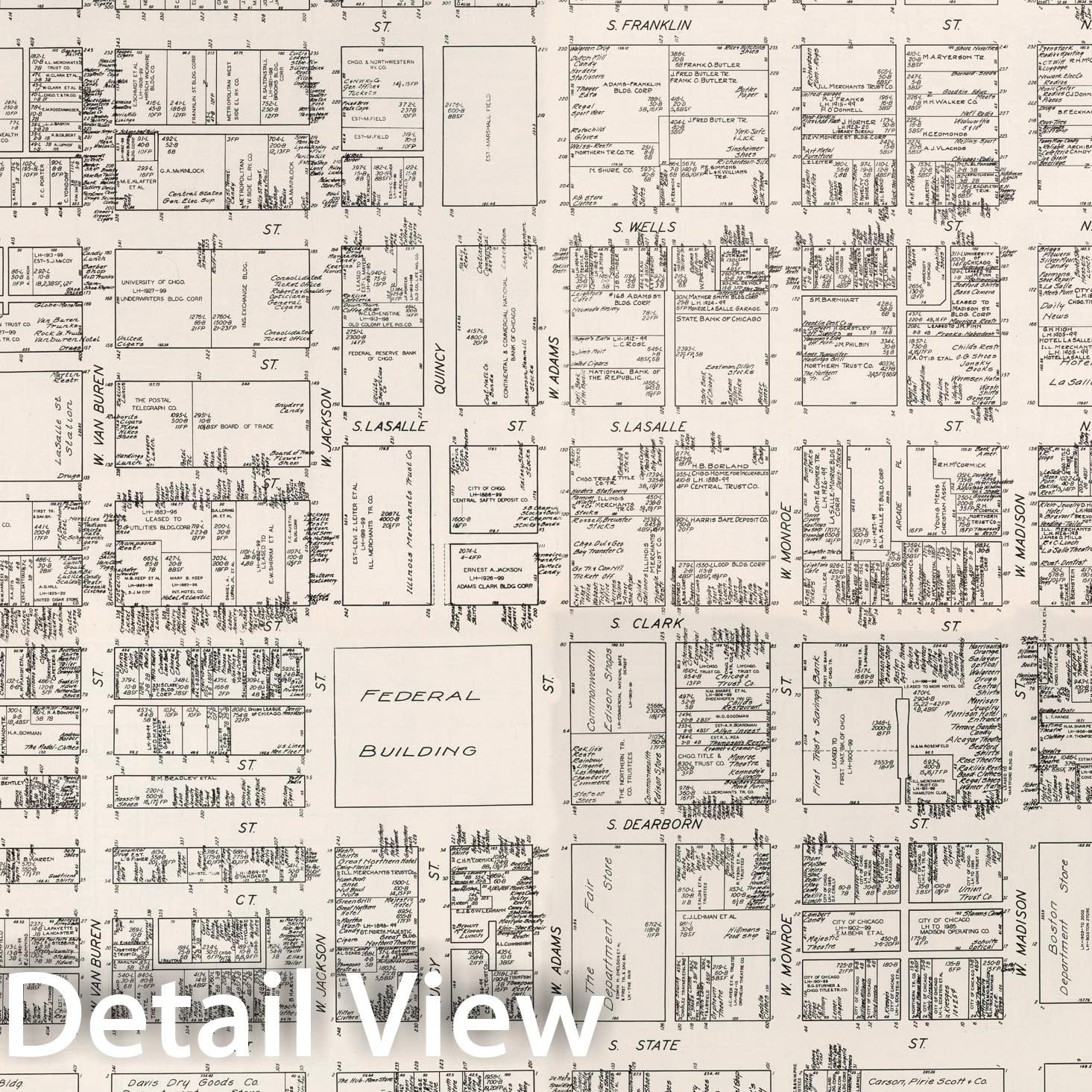 Historic Map : Chicago, (Illinois). Sheets one - 4., one929, Vintage Wall Decor