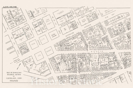 Historic Map : Cleveland, Ohio. (Sheet 2)., 1929, Vintage Wall Decor