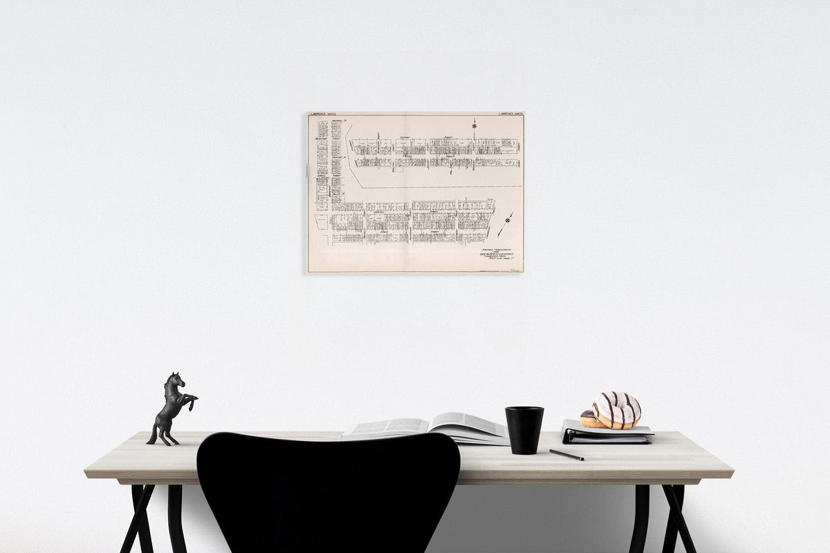 Historic Map : Nirenstein's , Lawrence (Massachusetts)., 1929, Vintage Wall Decor
