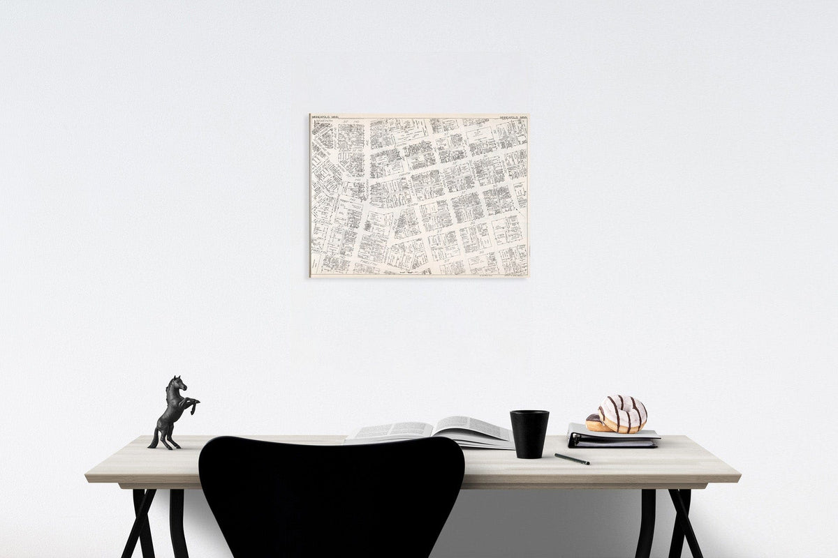 Historic Map : Minneapolis (Minnesota). Sheet No. 2., 1929, Vintage Wall Decor