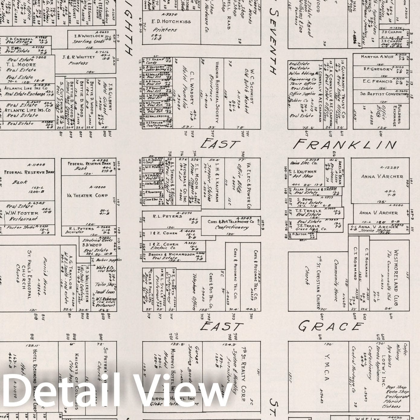 Historic Map : Richmond (Virginia). Sheet No. 1., 1929, Vintage Wall Decor