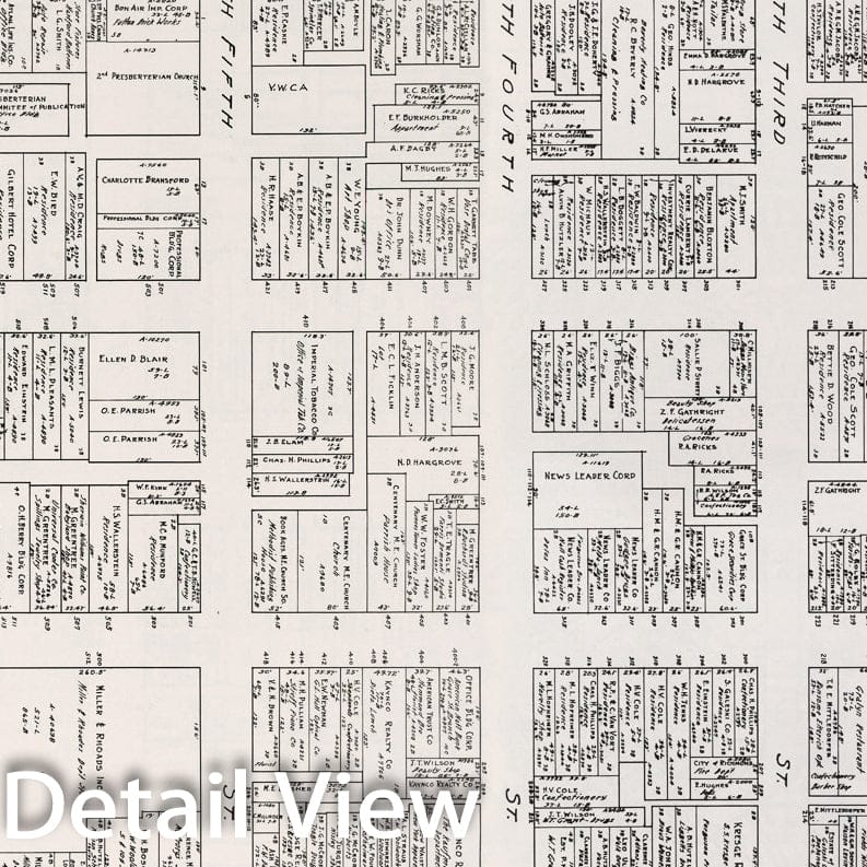 Historic Map : Richmond (Virginia). Sheets No. one - 2., one929, Vintage Wall Decor