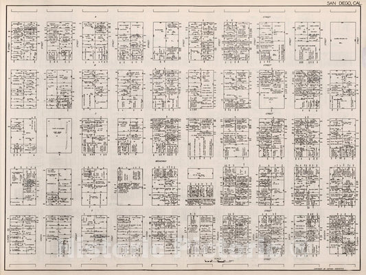 Historic Map : San Diego (California)., 1929, Vintage Wall Decor