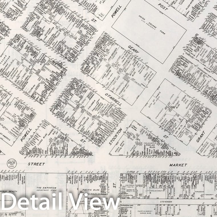 Historic Map : San Francisco (California). (Sheets 1- 2), 1929, Vintage Wall Decor