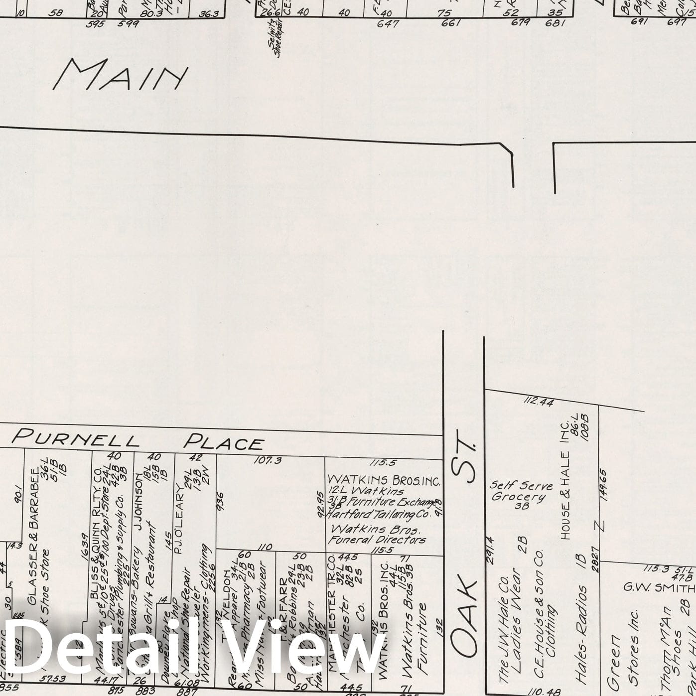 Historic Map : South Manchester (Connecticut)., 1929, Vintage Wall Decor