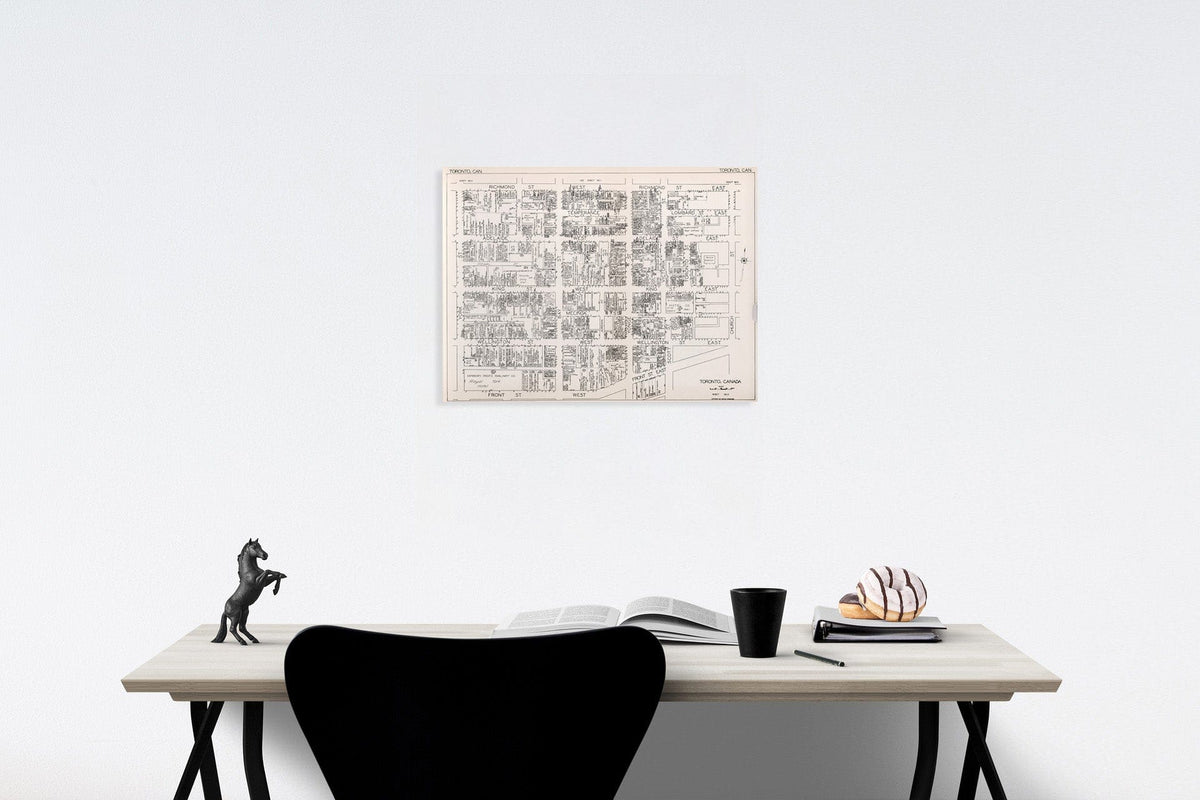 Historic Map : Toronto (Ontario). Sheet No. 2., 1929, Vintage Wall Decor