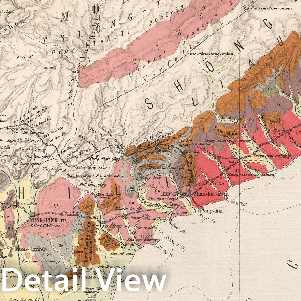 Historic Map : Blatt Yung - Ping - Fu. Tafel 10, 1885, Vintage Wall Decor