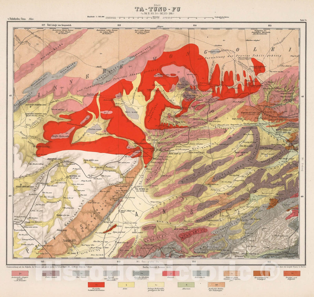 Historic Map : Blatt Ta - Tung - Fu. Tafel 14, 1885, Vintage Wall Decor