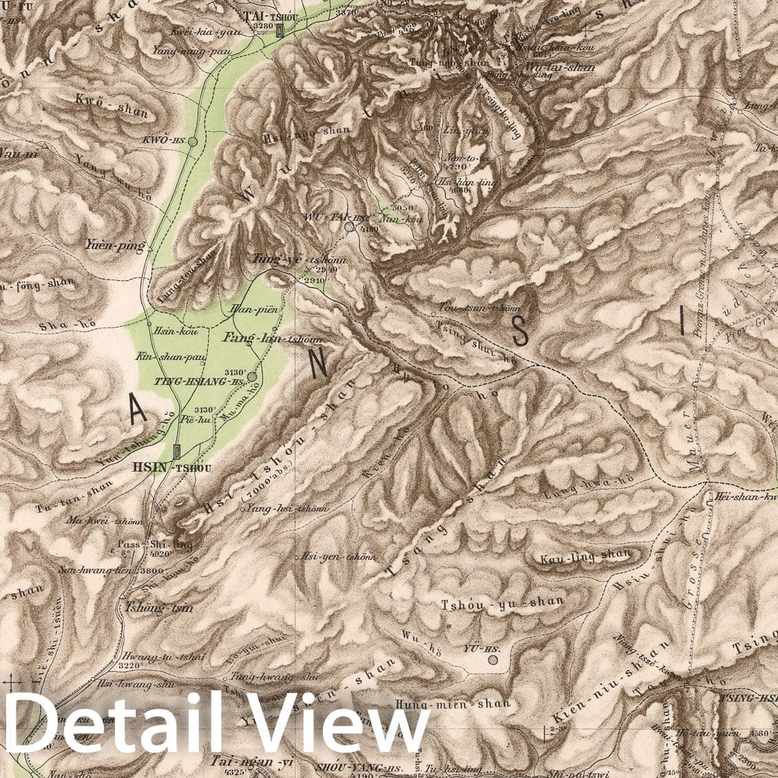 Historic Map : Blatt Ta - Yuen - Fu. Tafel 15, 1885, Vintage Wall Decor