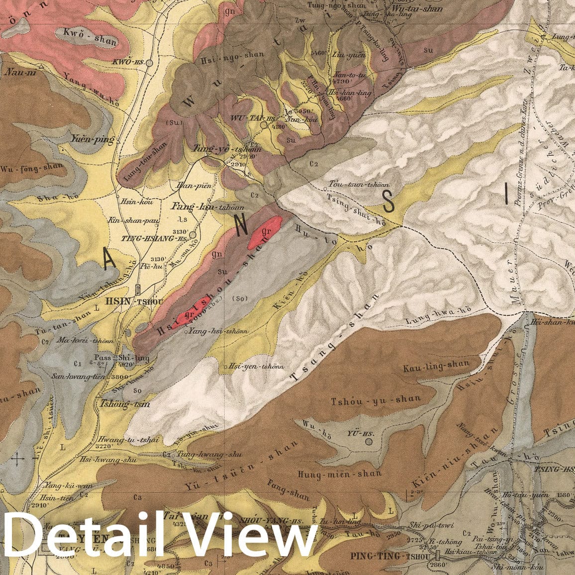 Historic Map : Blatt Ta - Yuen - Fu. Tafel 16, 1885, Vintage Wall Decor
