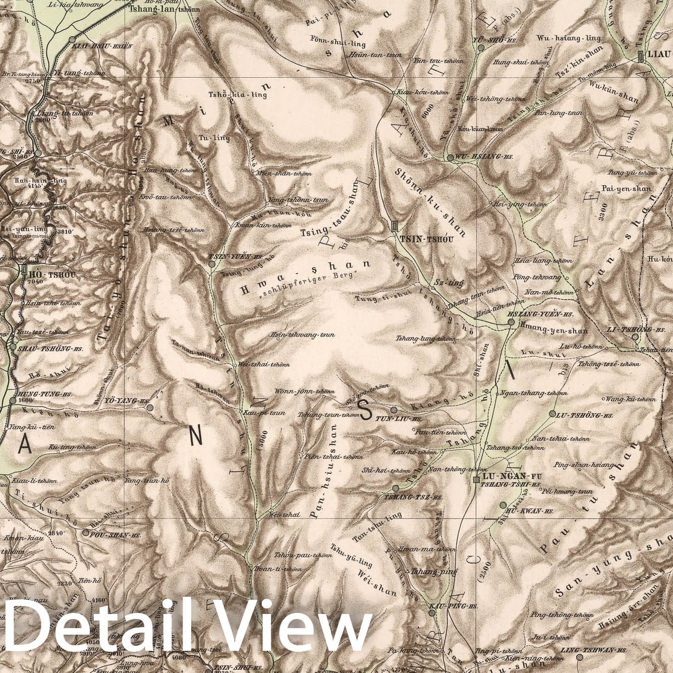 Historic Map : Blatt Ping - Yang - Fu. Tafel 17, 1885, Vintage Wall Decor