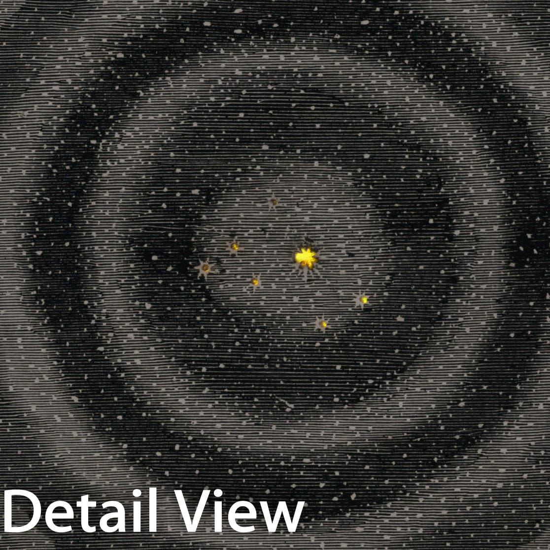 Historic Map : The Central Sun, and Theory of the Stellar Universe, 1850, v2, Vintage Wall Decor