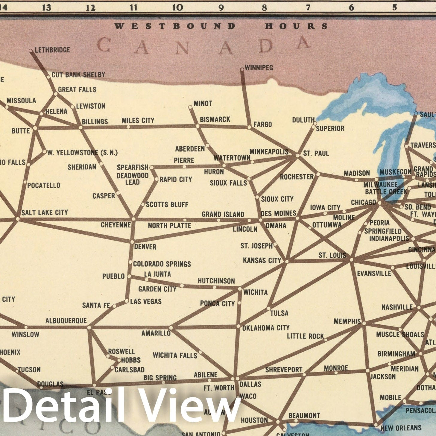 Historic Map : Ship the sky way via Air Express, 1941, Vintage Wall Decor