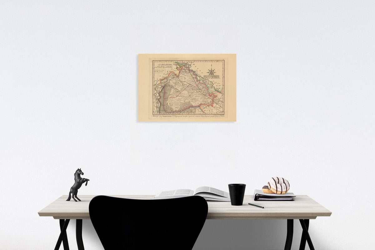 Historic Map : Moson Varmegye. = Comitatus Mosoniensis, 1790, Vintage Wall Decor