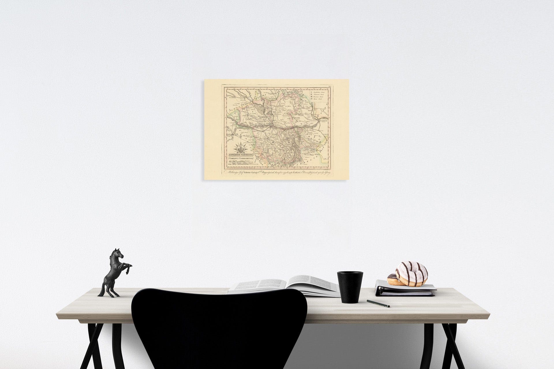 Historic Map : Komarom Varmegye = Comitatus Comaromiensis, 1802, Vintage Wall Decor