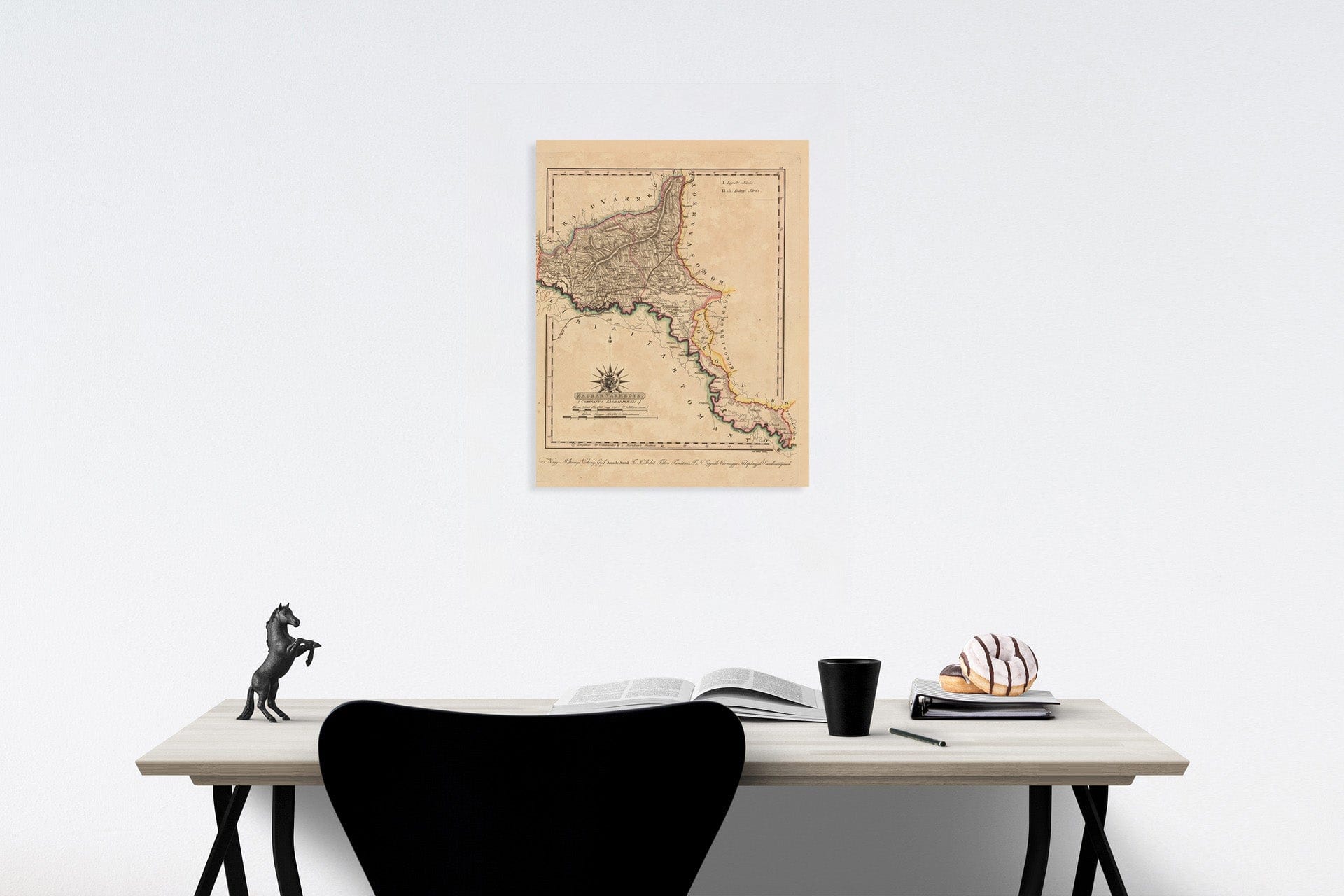 Historic Map : Zagrab Varmegye = Comitatus Zagrabiensis, 1802, Vintage Wall Decor