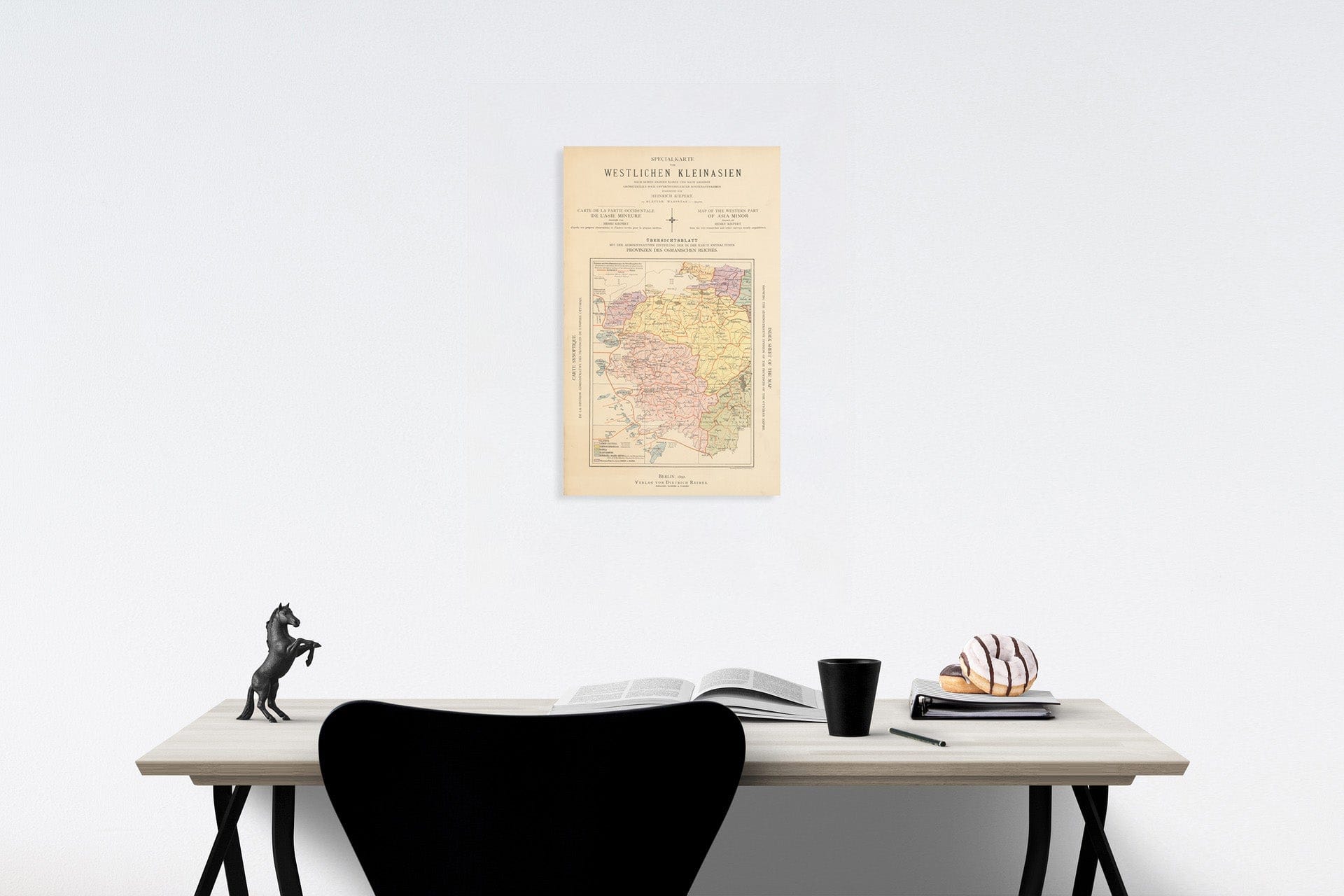 Historic Map : Title/Index: Ubersichtsblatt : Provinzen des Osmanischen Reiches, 1890, Vintage Wall Decor