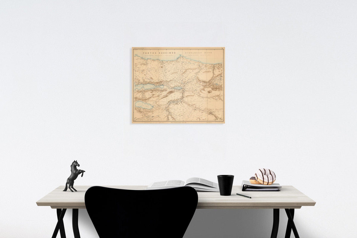 Historic Map : III. Specialkarte vom westlichen Kleinasien, 1890, Vintage Wall Decor