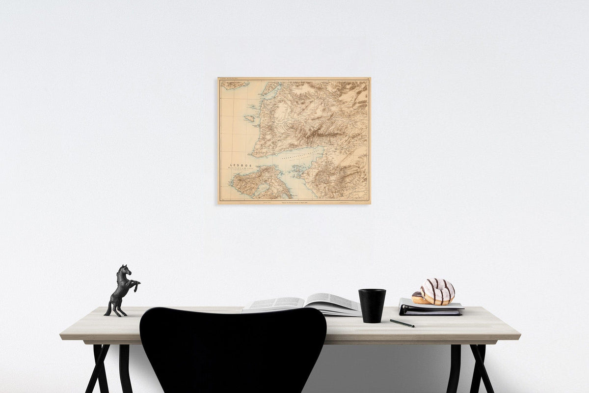 Historic Map : IV. Specialkarte vom westlichen Kleinasien, 1890, Vintage Wall Decor