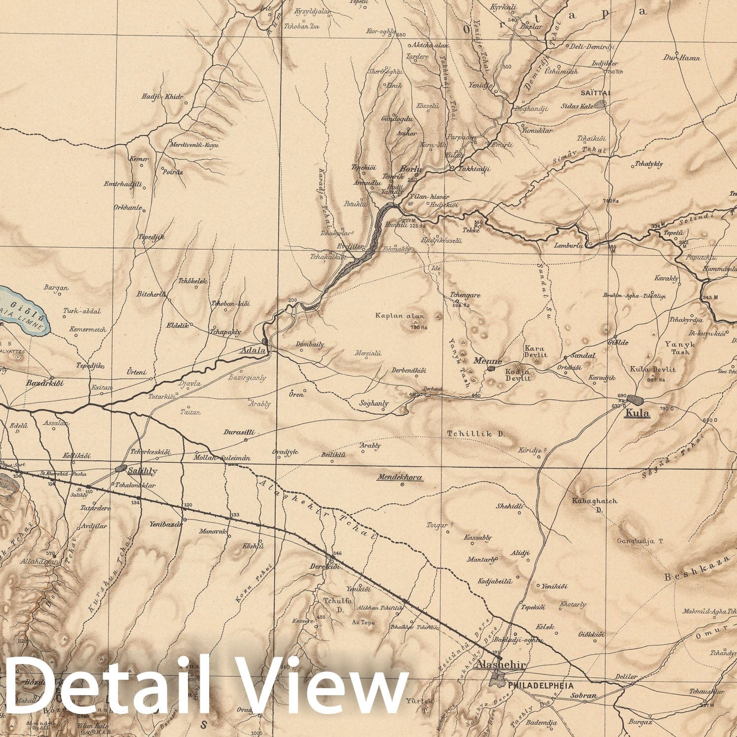 Historic Map : VIII. Specialkarte vom westlichen Kleinasien, 1890, Vintage Wall Decor