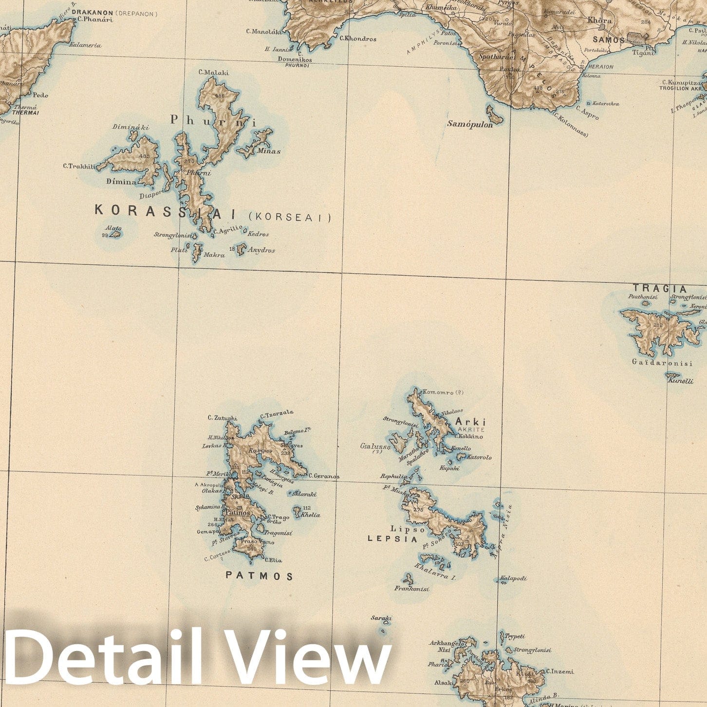 Historic Map : X. Specialkarte vom westlichen Kleinasien, 1890, Vintage Wall Decor