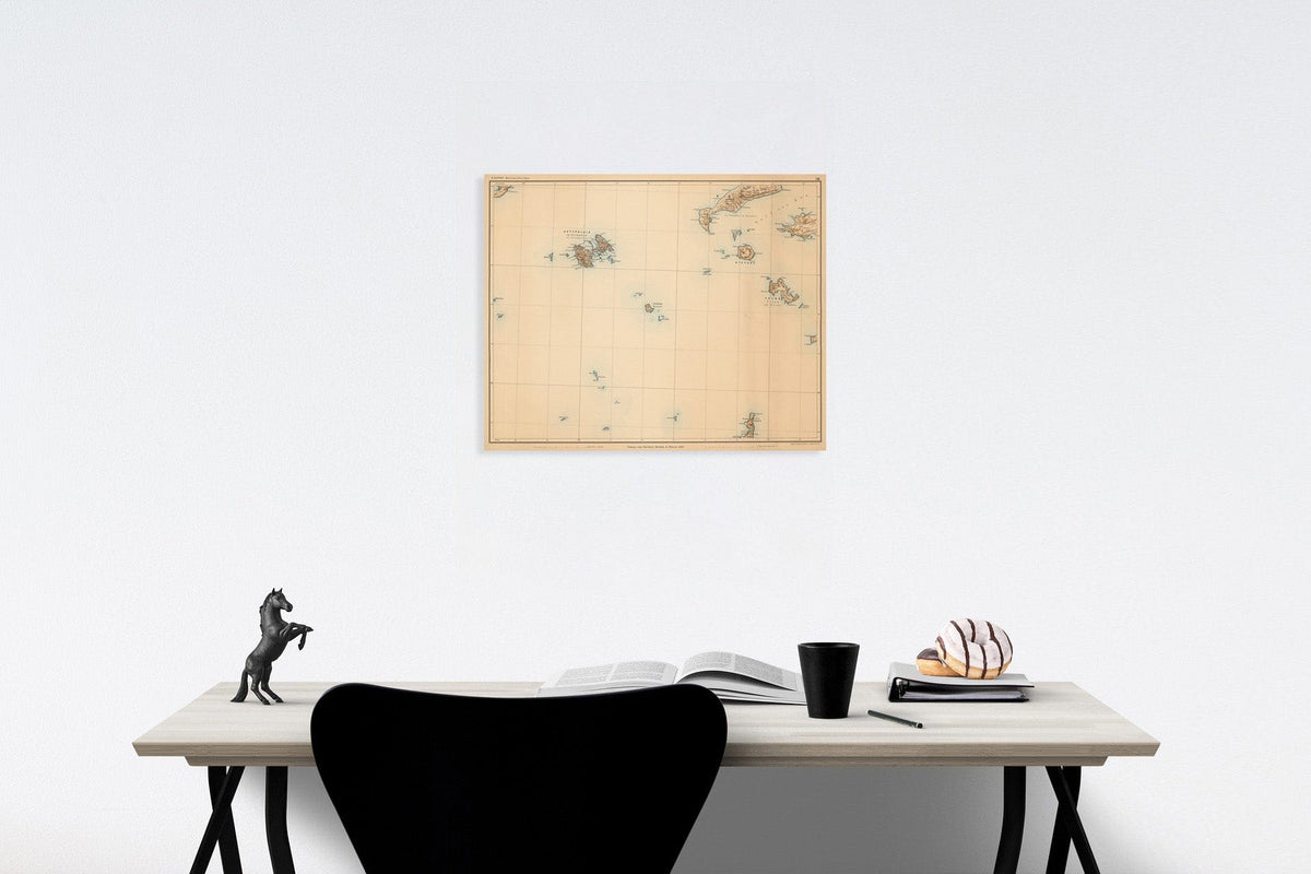 Historic Map : XIII. Specialkarte vom westlichen Kleinasien, 1890, Vintage Wall Decor