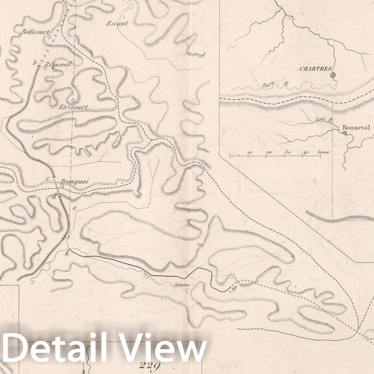 Historic Map : Cours de construction - Canaux. Plache 11, 1841, Vintage Wall Decor