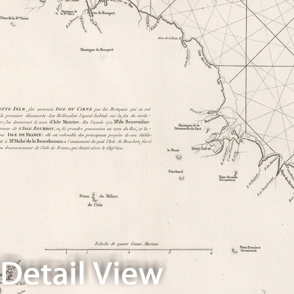 Historic Map : Plan de l'Isle de France, 1810, Vintage Wall Decor