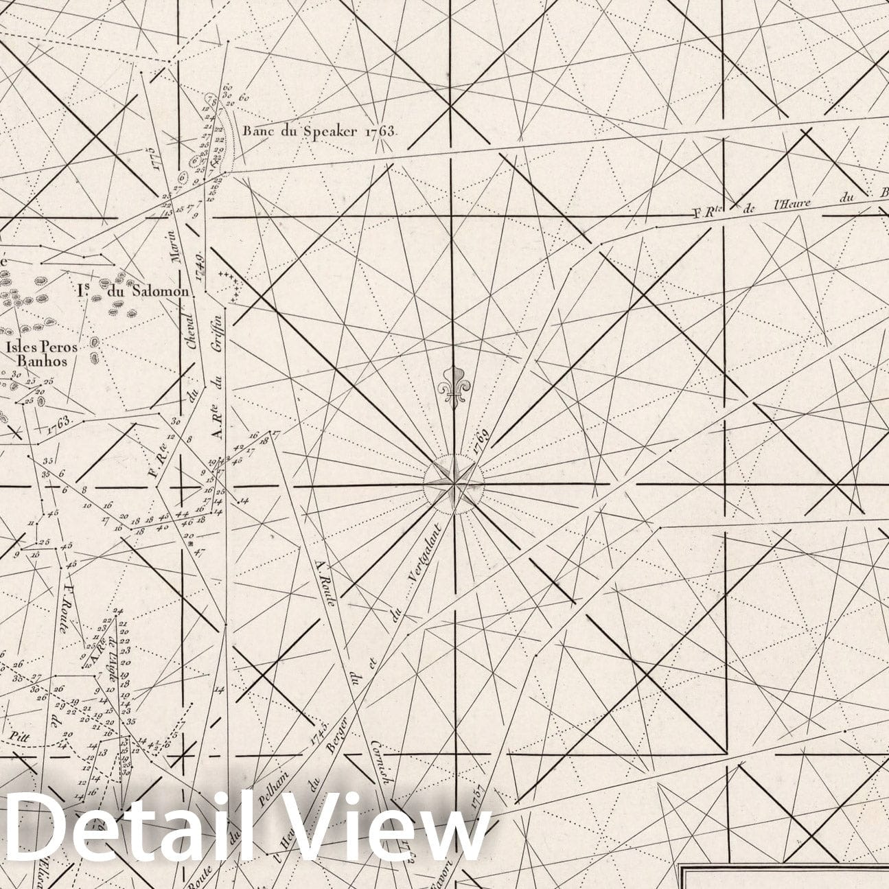 Historic Map : Carte des Isles et dangers situes au Nord-Est de l'Isle Madagascar, 1810, Vintage Wall Decor