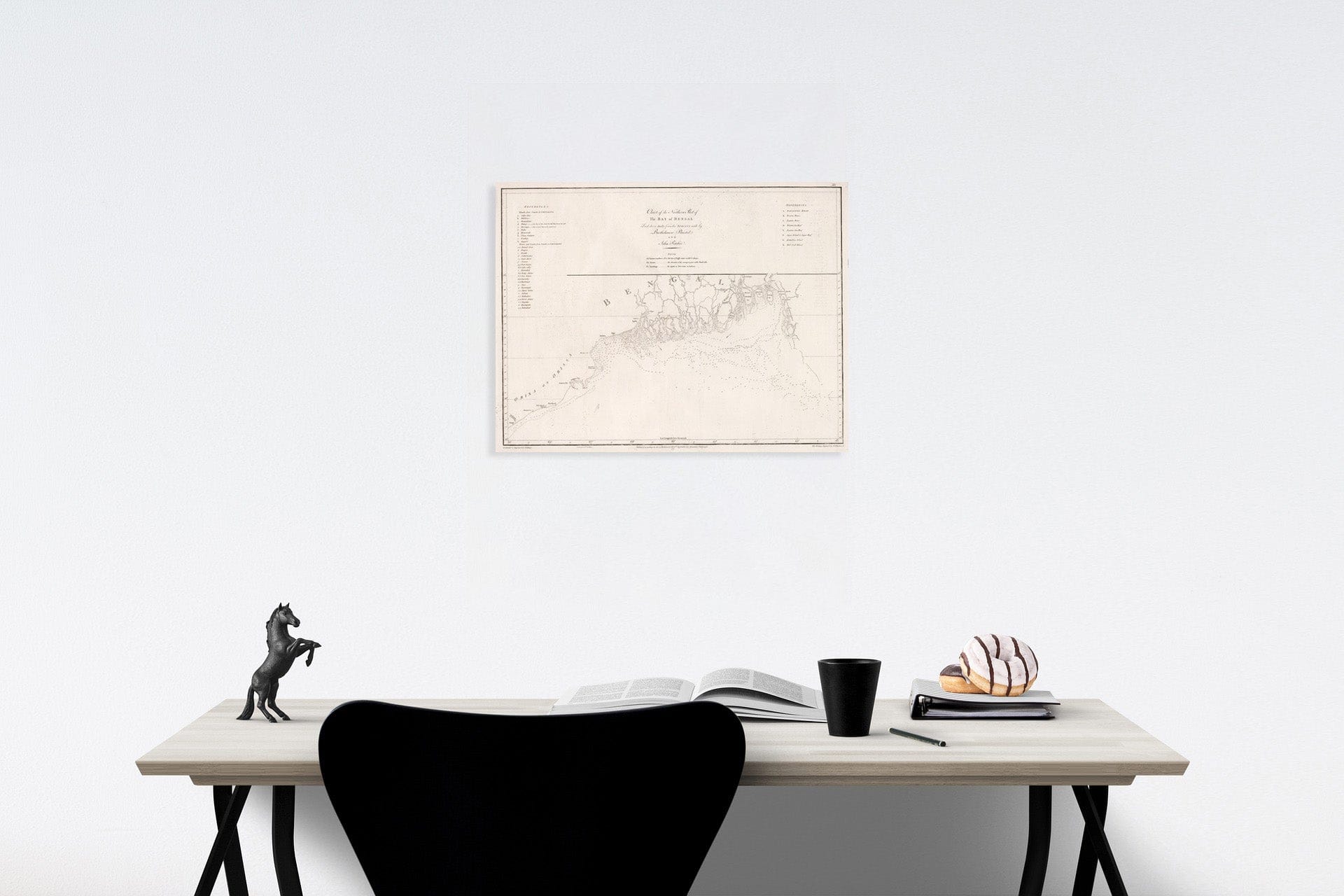 Historic Map : Chart of Northern part of The Bay of Bengal, 1810, Vintage Wall Decor