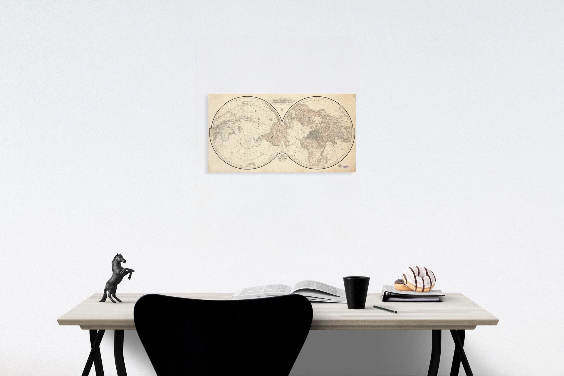Historic Map : Zemnoy ploskosharyu, sostavlennomu dlya St. Peterburgskogo gorizonta i meridiana, 1838, Vintage Wall Decor