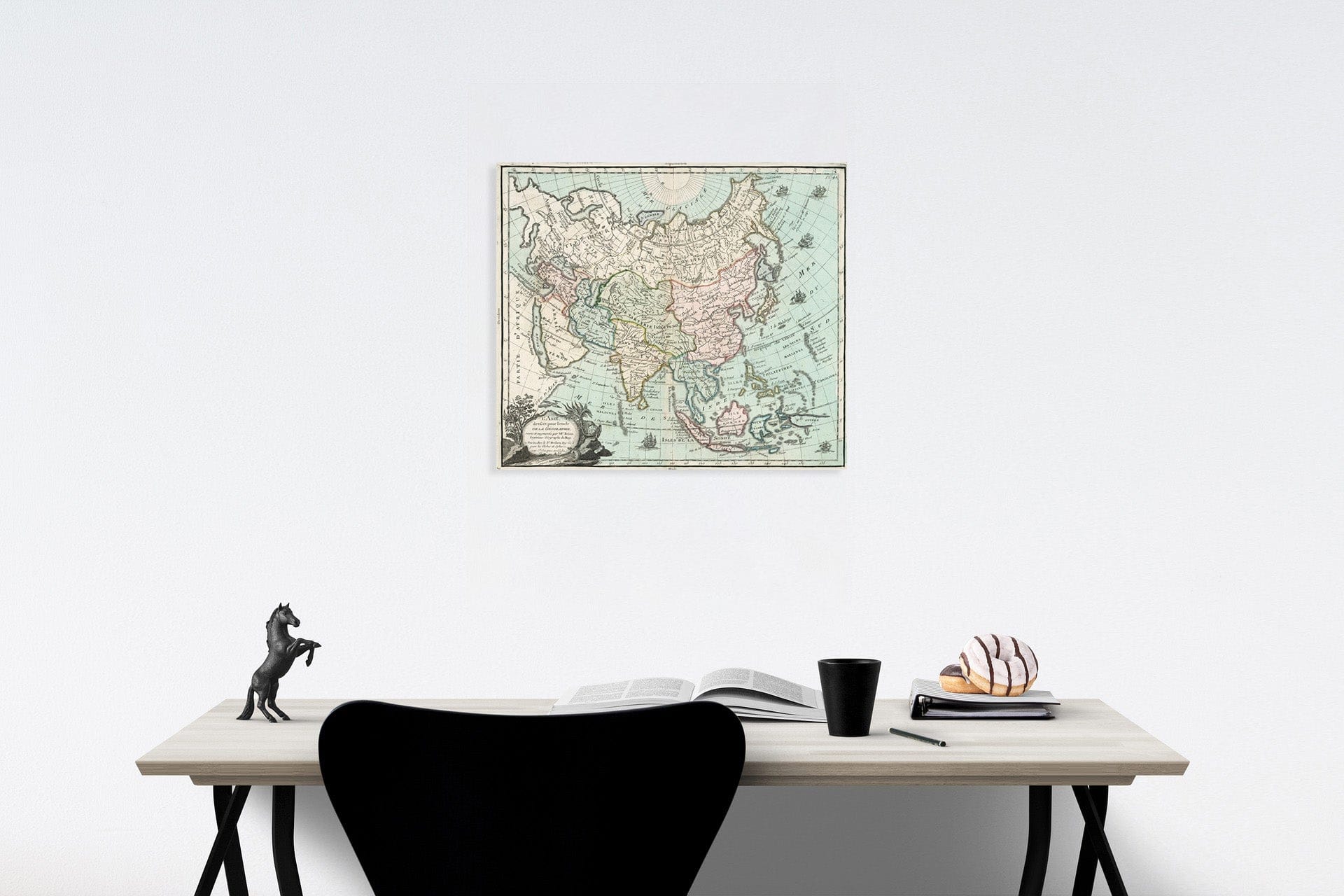 Historic Map : L'Asie : dressee pour l'etude de la geographie, 1786, Vintage Wall Decor