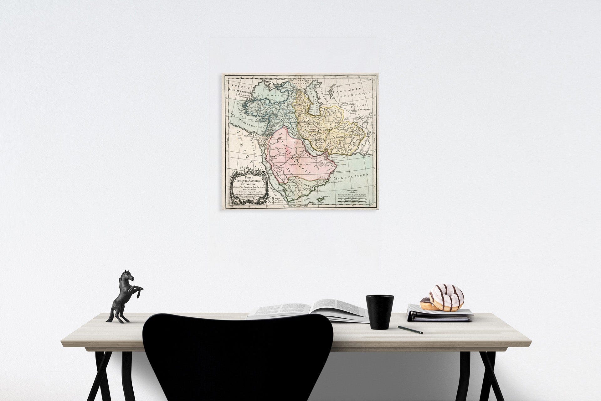 Historic Map : Perse, Turquie Asiatique, et Arabie, 1786, Vintage Wall Decor
