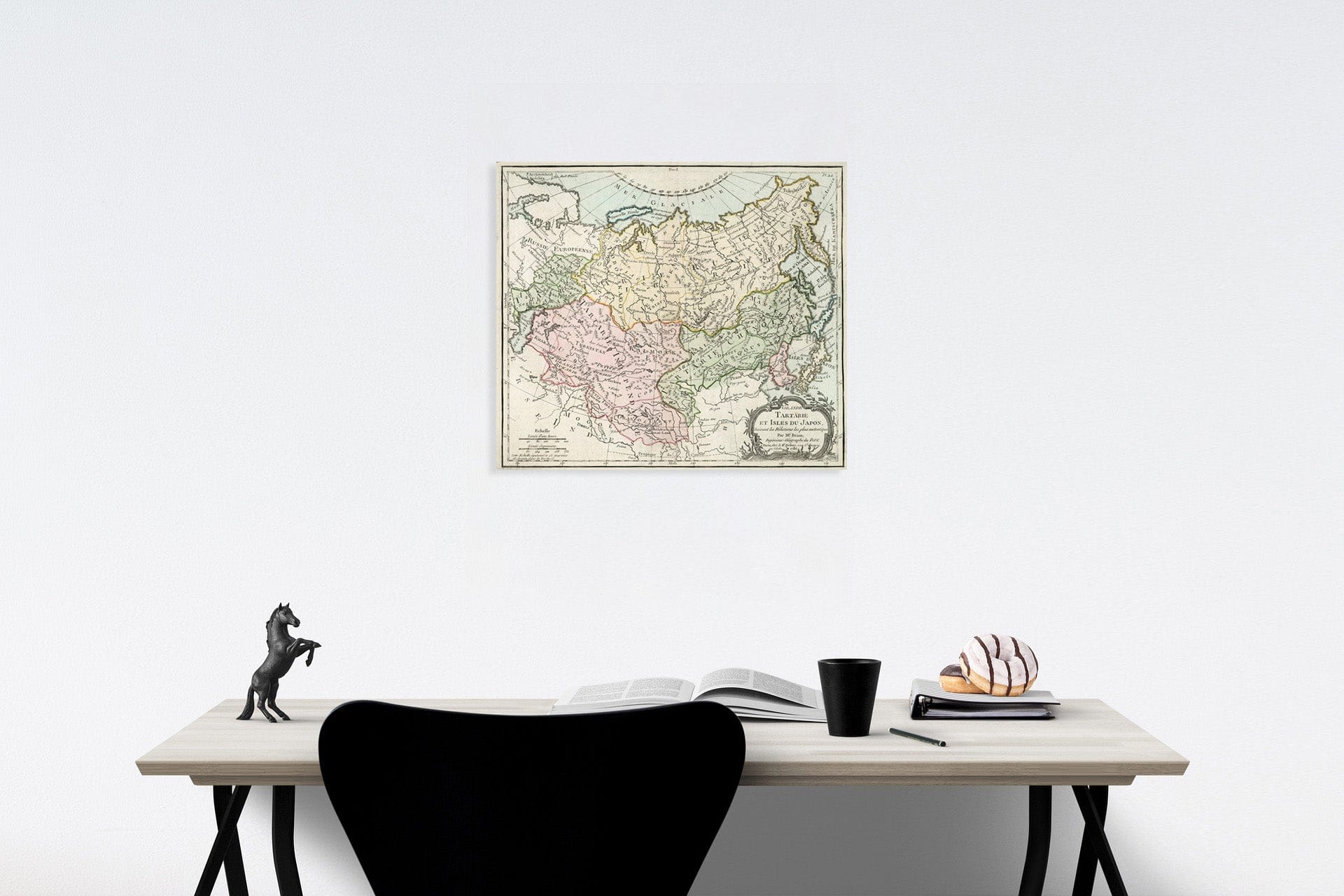 Historic Map : Grande Tartarie et Isles du Japon, 1786, Vintage Wall Decor