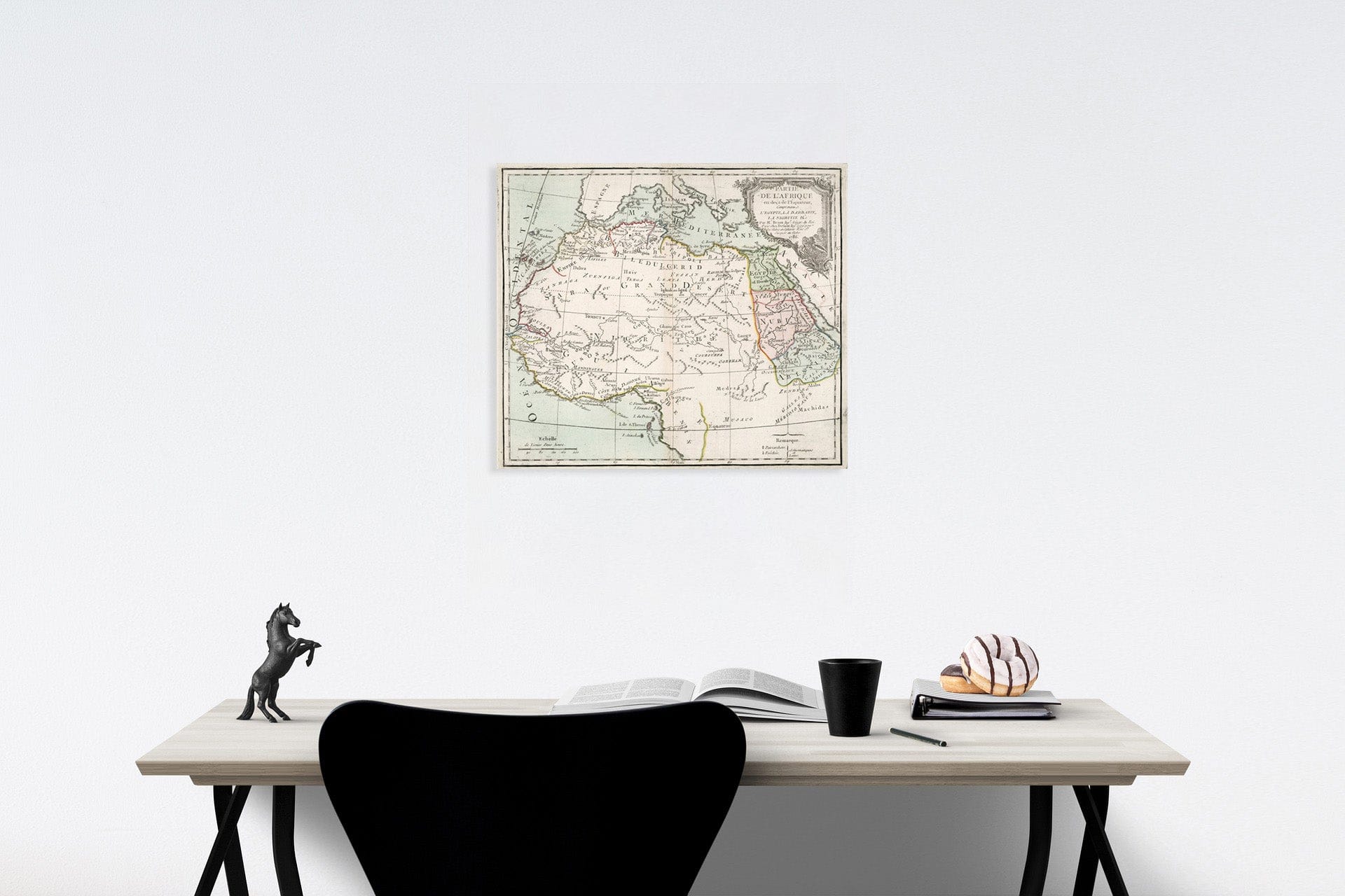 Historic Map : Partie De L'Afrique en deca de l'equateur, 1786, Vintage Wall Decor