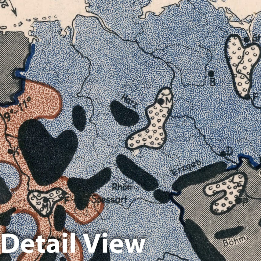 Historic Map : Die grossen Gegensatze in den Niederschlagen und Temperaturen, 1935, Vintage Wall Decor