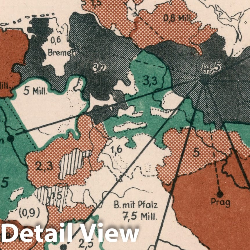 Historic Map : Die Heimat ist das mass der fremde, 1935, Vintage Wall Decor