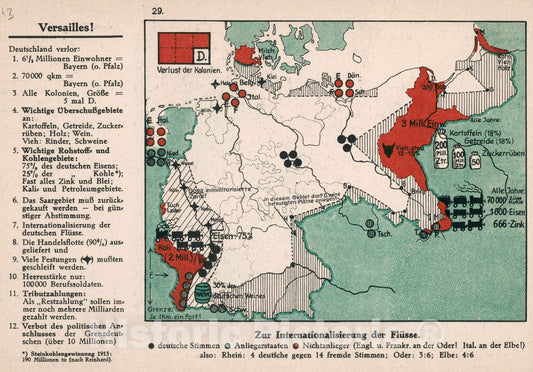 Historic Map : Versailles, 1935, Vintage Wall Decor