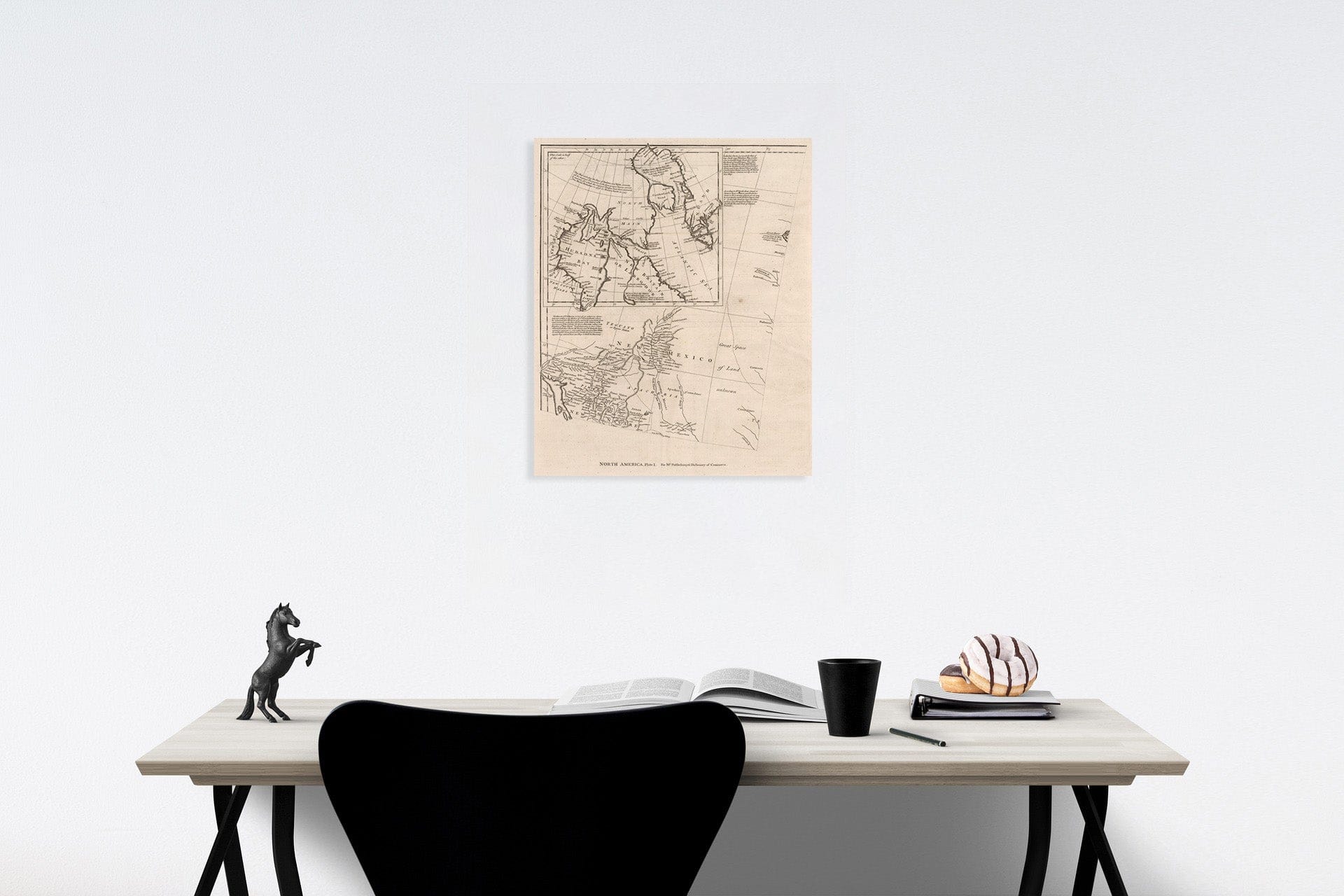 Historic Map : Vol. I. North America. Plate I, 1774, Vintage Wall Decor